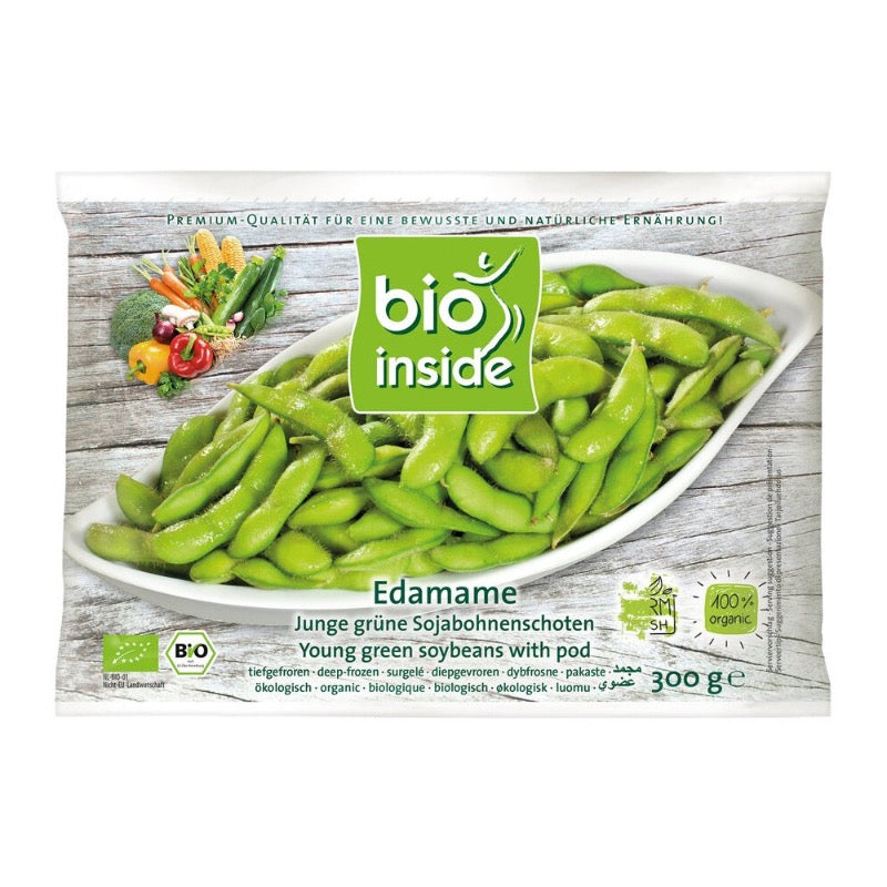 Bio Inside Organic Young Green Soya Beans With Pod, 300g