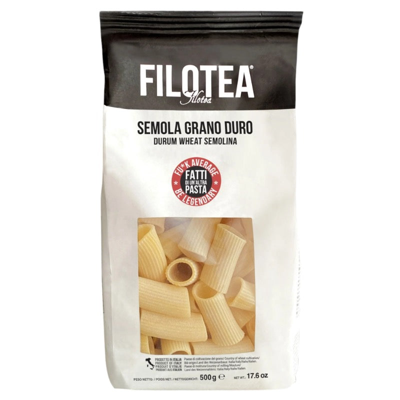 Filotea Rigatoni Durum Wheat Semolina Pasta, 500g
