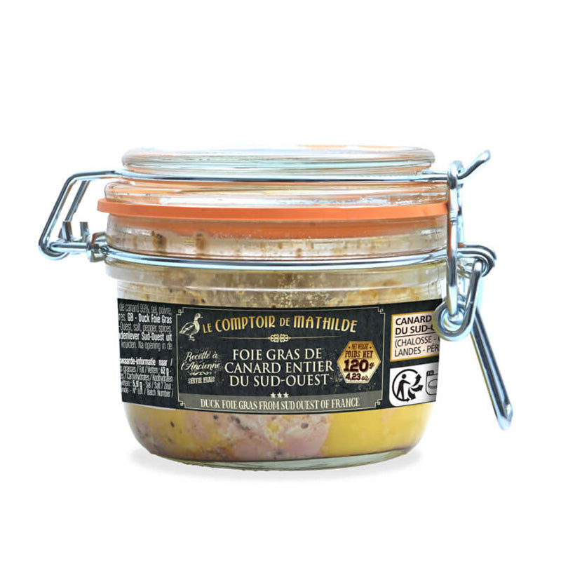 Le Comptoir De Mathilde Whole Duck Foie Gras, 120g