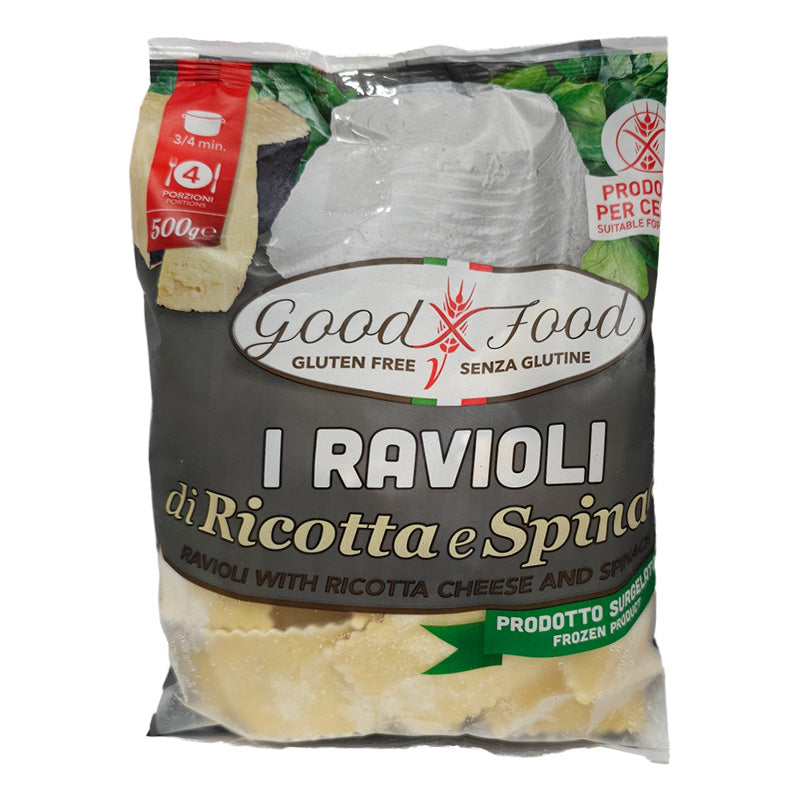 Good Food Gluten Free Ravioli With Ricotta & Spinach , 500g
