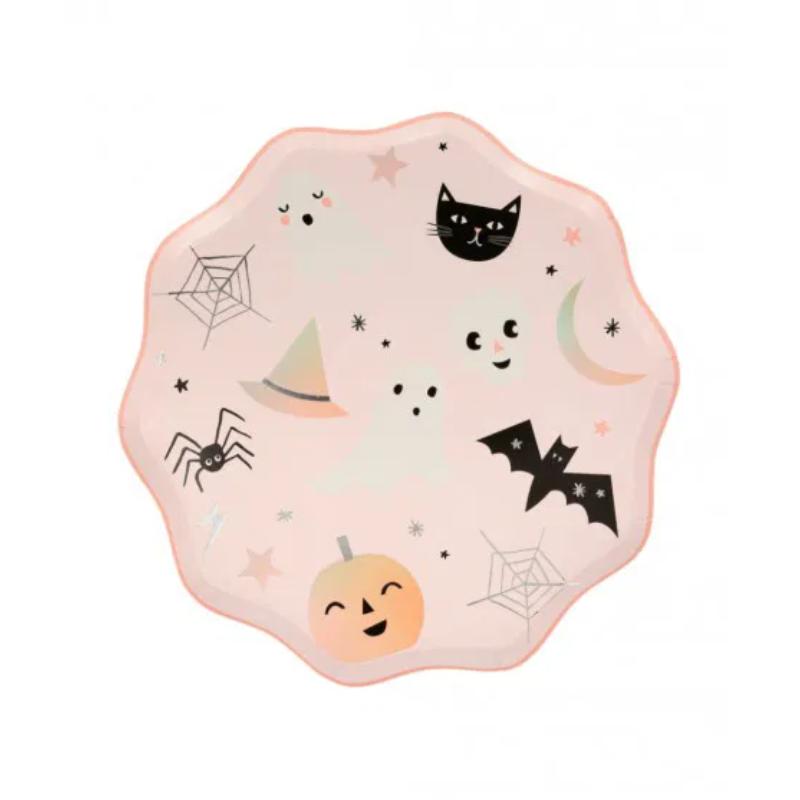 Pastel Halloween Dinner Plates x8