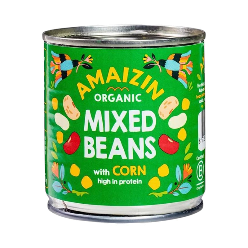 Amaizin Organic Beans Mix With Corn, 200g