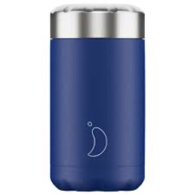 Chilly's Reusable Food Pot Blue Matte Edition, 500ml
