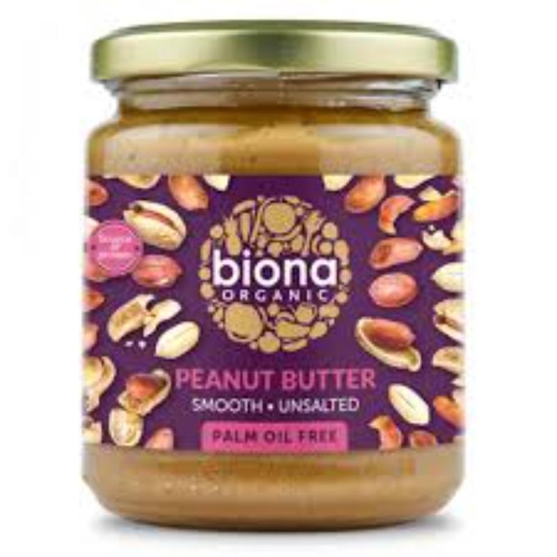 Biona Peanut Butter Smooth Unsalted, 500g