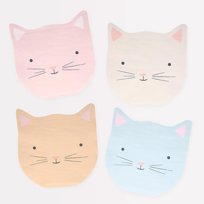 Meri Meri Cute Kitten Napkins, X 16
