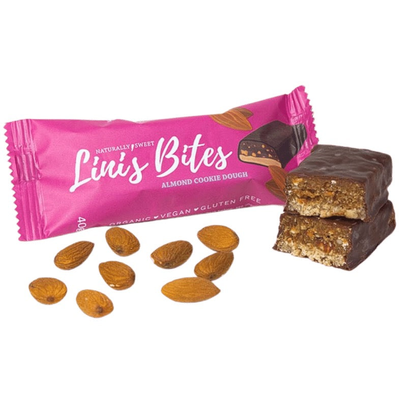 Linis Bites Almond Cookie Dough Bar, 40g
