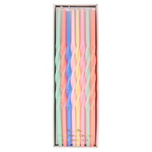 Load image into Gallery viewer, Meri Meri Mixed Twisted Long Candles, x 16
