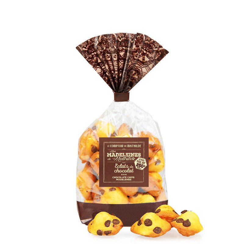 Le Comptoir de Mathilde Mini Madeleines Chocolate Chip,  225g