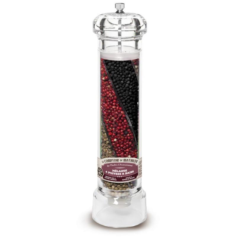 Le Comptoir De Mathilde Mix 4 Peppers and Berries XL Mill, 125g