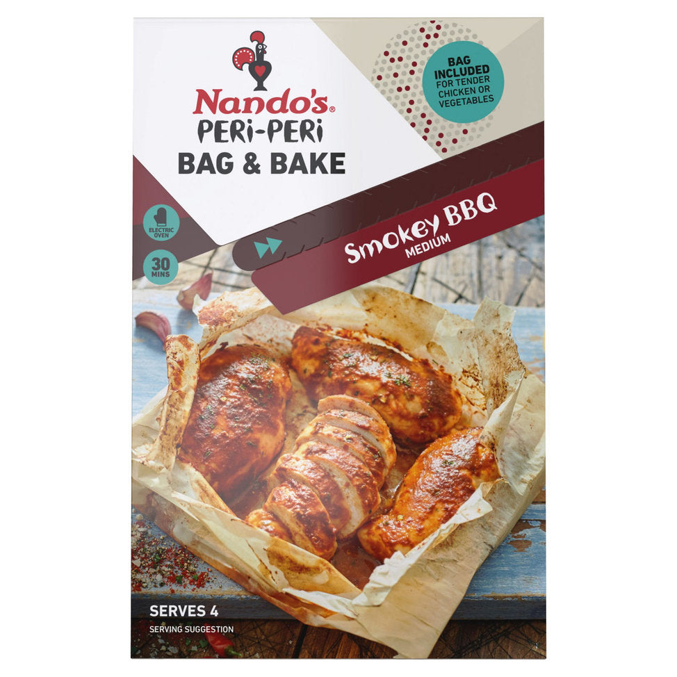 Nando's Peri-Peri Bag & Bake Smokey BBQ Seasoning, 20g