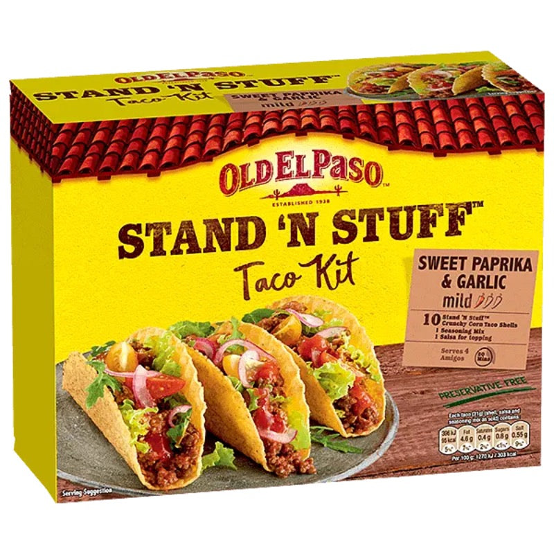 Old El Paso Sweet Paprika & Garlic Taco Kit x10, 312g