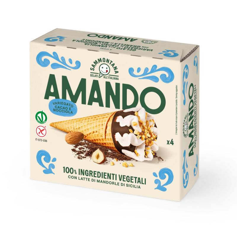 Sammontana Gluten-Free Amando Cono Vanilla, 4 x 300g
