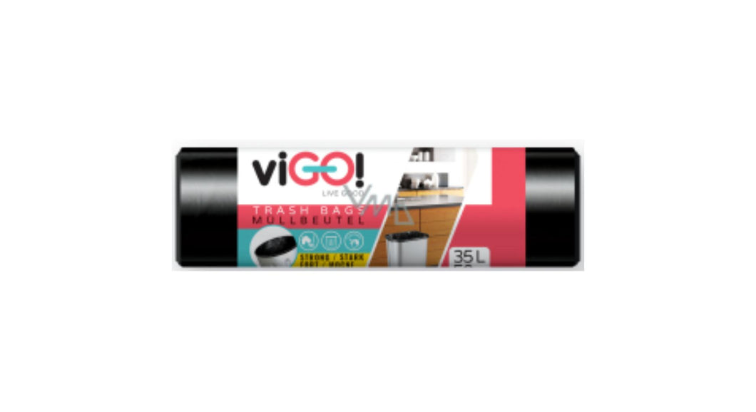 viGO! Garbage Bags, 15 x 35 Liters