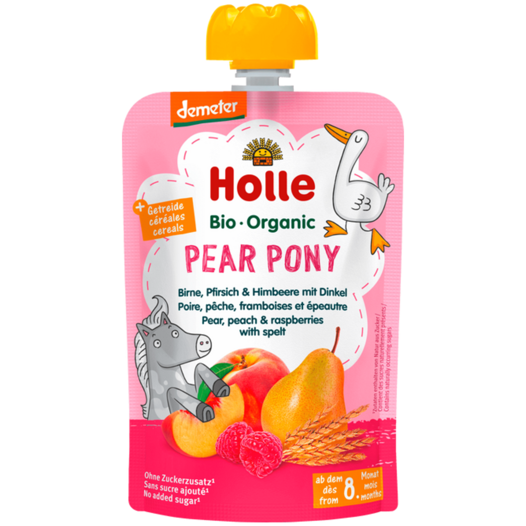 Holle Organic Fruit Pouches Pear Pony, 100g