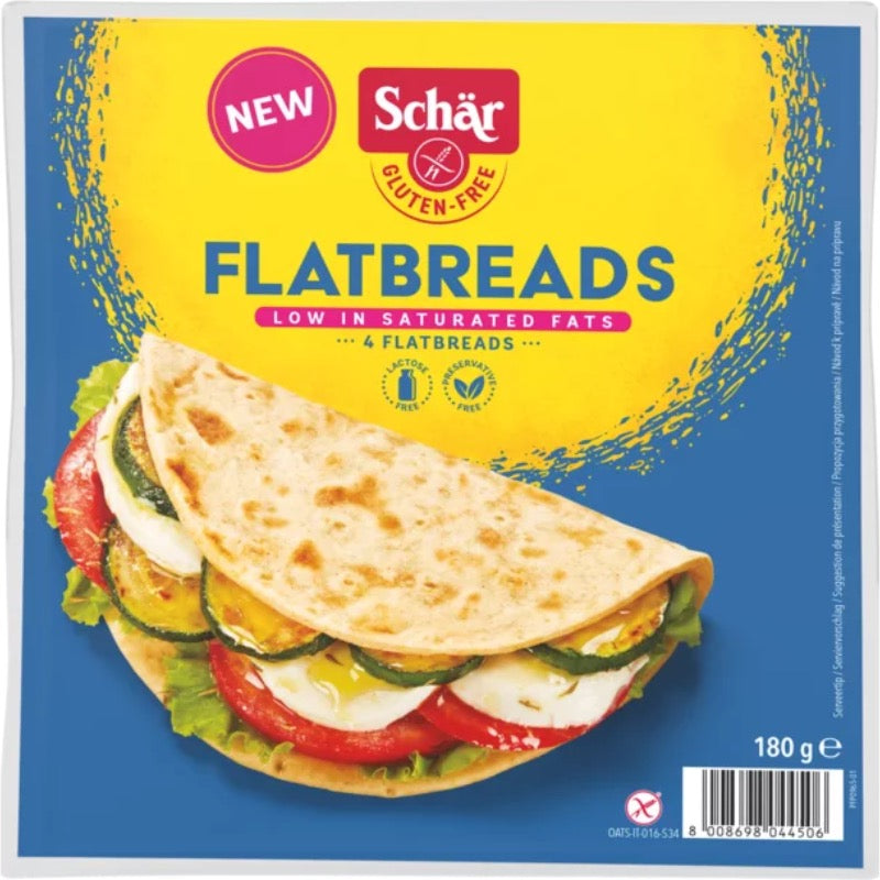 Schar Flatbreads GF, 4x 180g