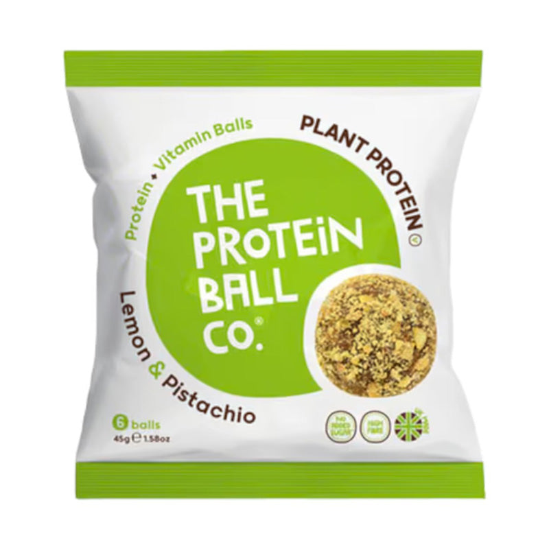 The Protein Ball Co Lemon & Pistachios Protein Balls Vegan, 45g