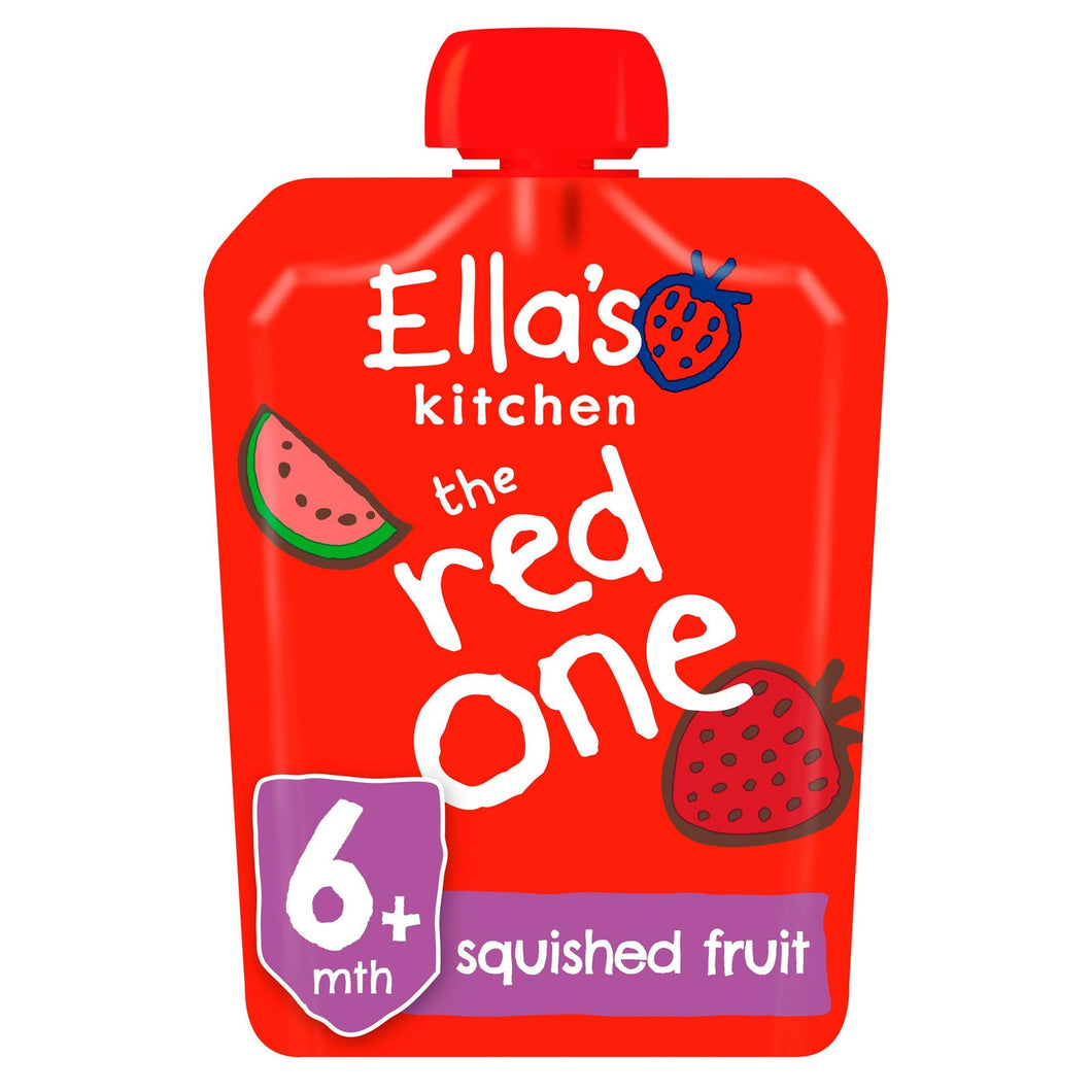 Ella's Kitchen Organic Squished Smoothie Fruits Red One, 90g