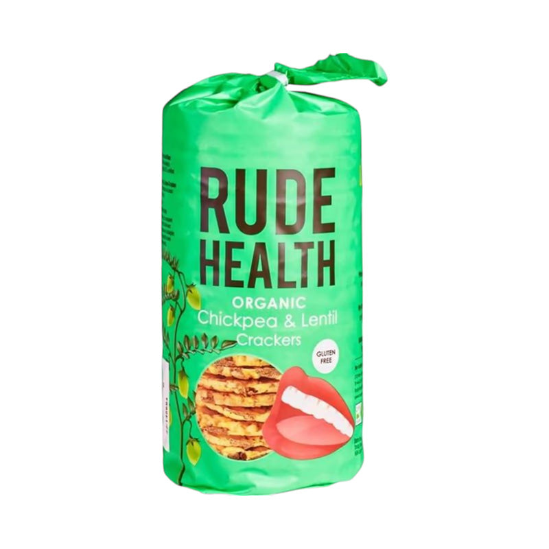 Rude Health Organic Crackers Chickpea & Lentil, 120g