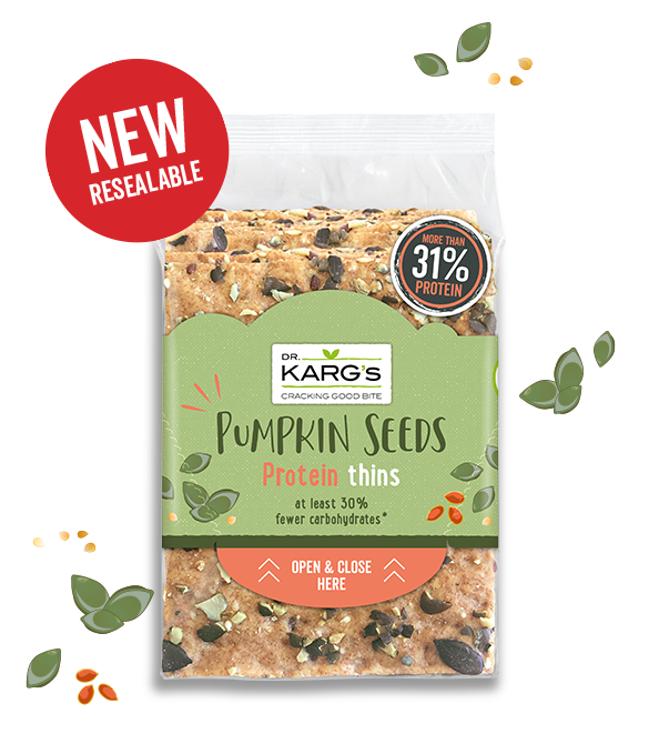 Dr Karg's Pumpkin Seeds Protein Thins, 150g