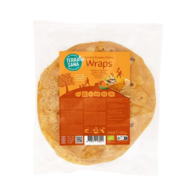 TerraSana Organic Vegetable Carrot & Pumpkin Wrap, 240g