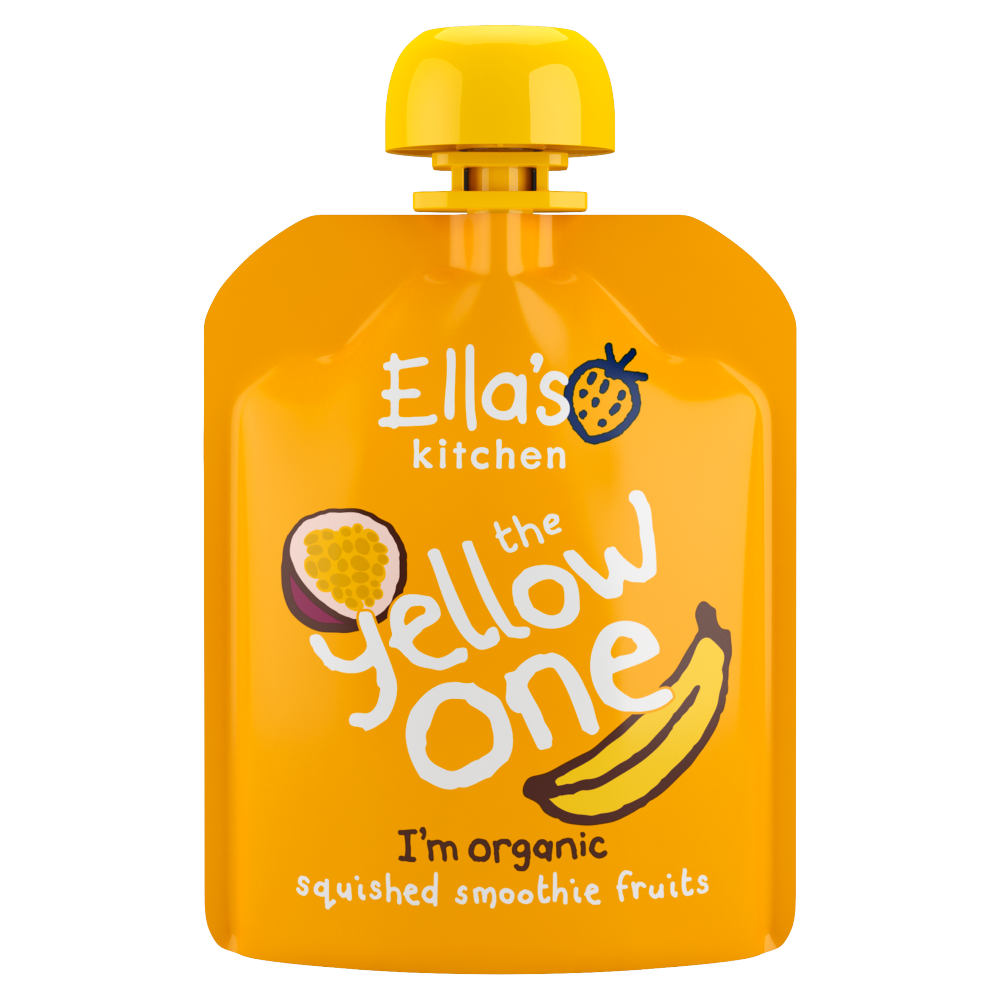 Ella's Kitchen Organic Squished Smoothie Fruits Yellow One, 90g