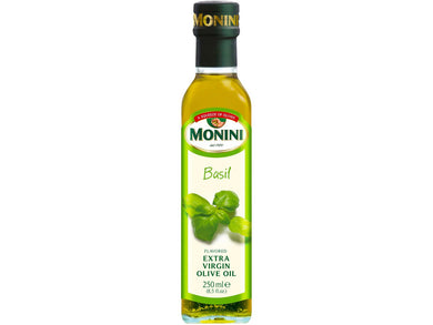 Monini Basil Flavoured Extra Virgin Olive Oil 250ml Meats & Eats