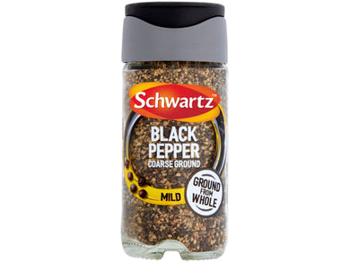 Schwartz Black Pepper Coarse Ground Mild 33g Meats & Eats