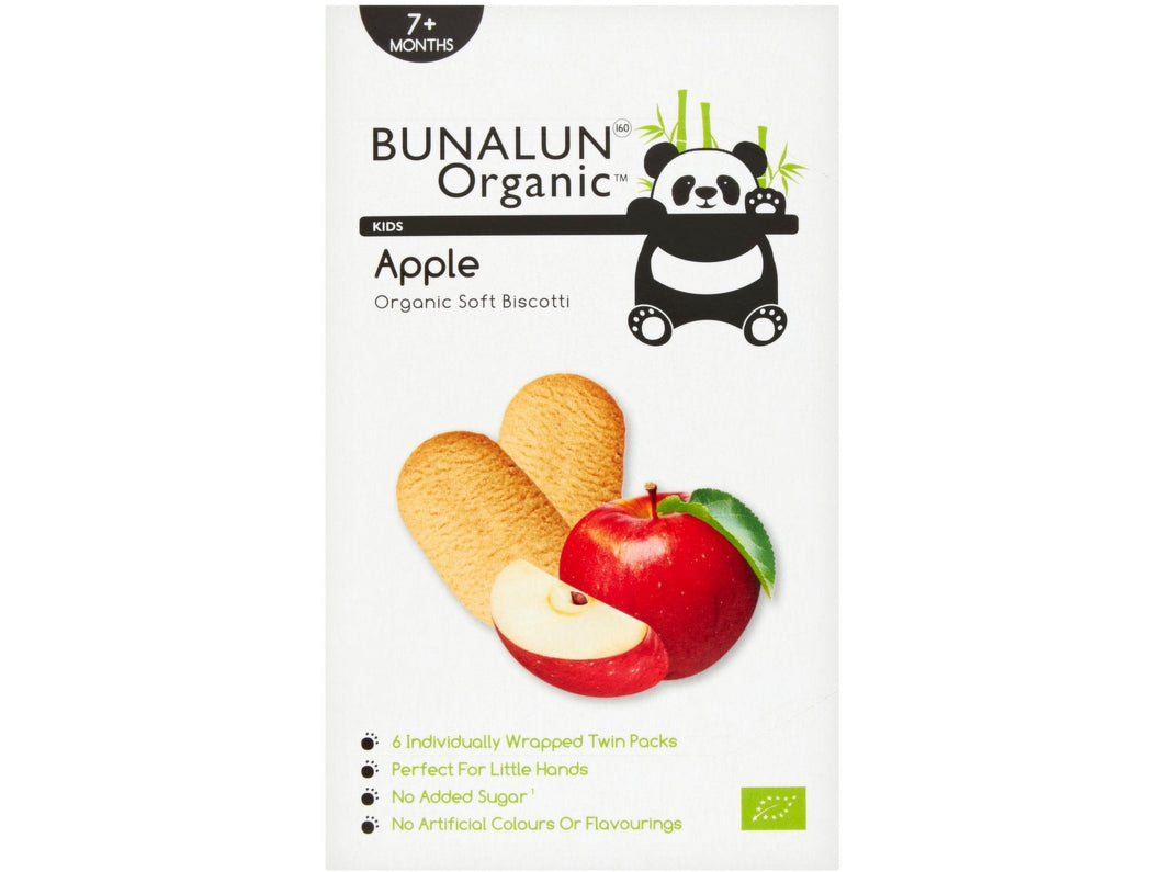 Bunalun Organic Soft Biscotti Apple 6x20g