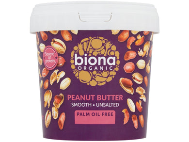Biona Organic Peanut Butter Smooth 1Kg Meats & Eats