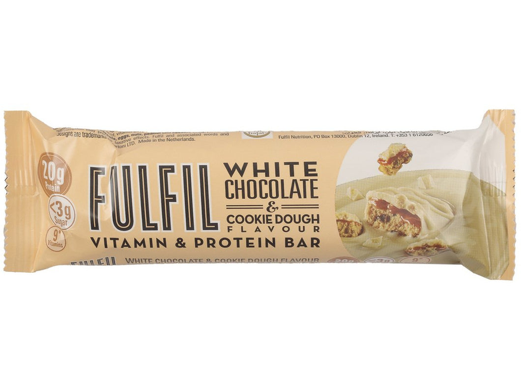 Fulfil Nutrition Vitamin & Protein Bar White Chocolate & Cookie Dough 55g