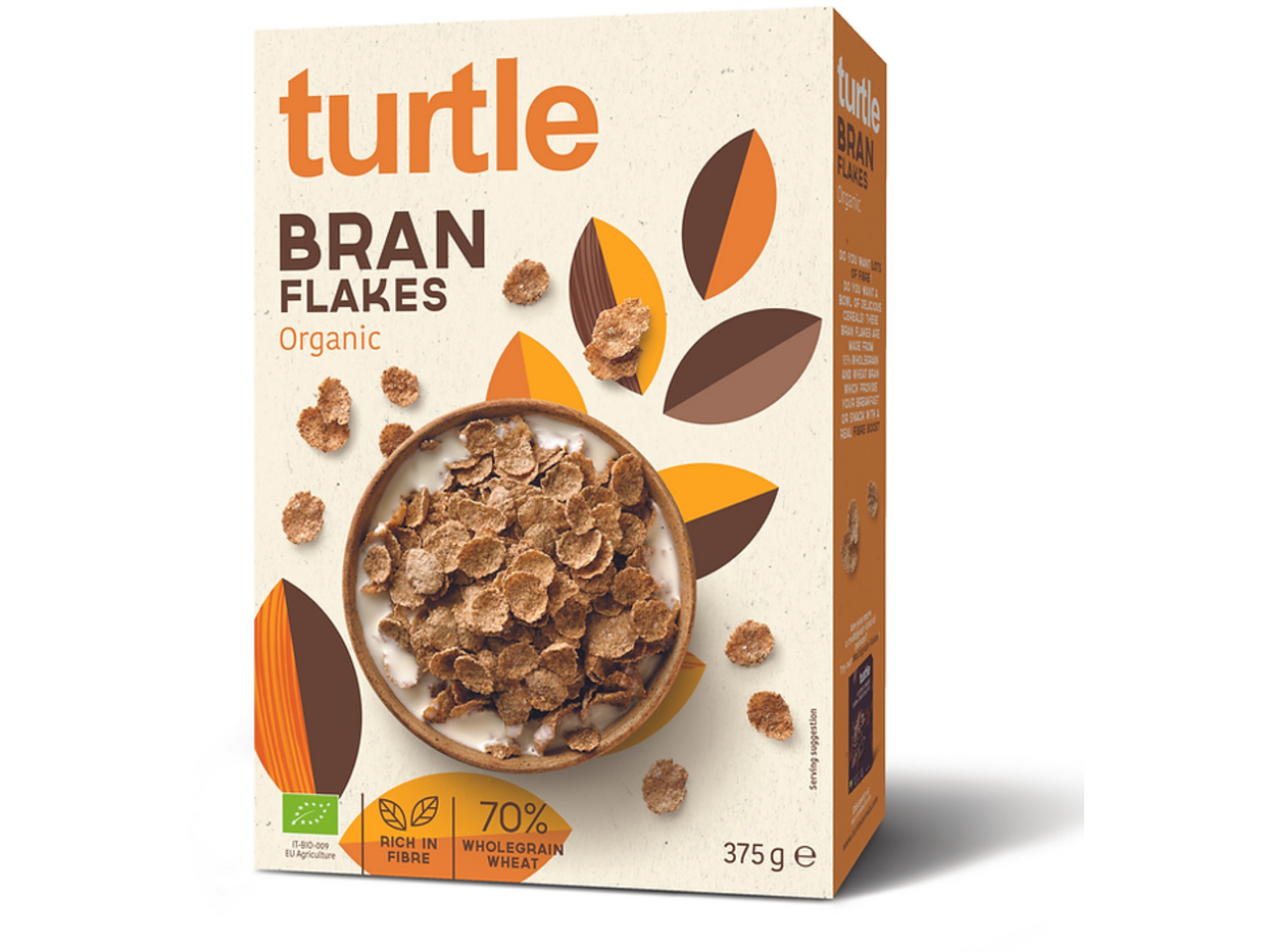 Turtle Organic Bran Flakes, 375g - Shop Now - Meats & Eats
