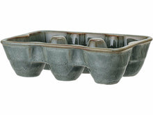 Load image into Gallery viewer, Pixie Egg Tray, Green, Stoneware - Meats And Eats

