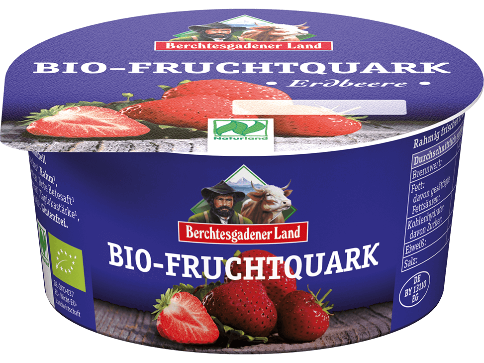 Organic Quark with Strawberry, 10% fat, 150g Meats & Eats