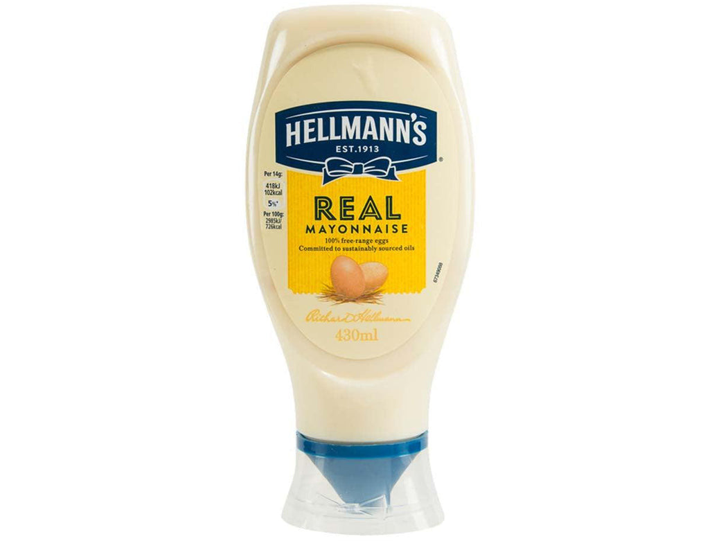 Hellmann's Real Squeezy Mayonnaise 430ml