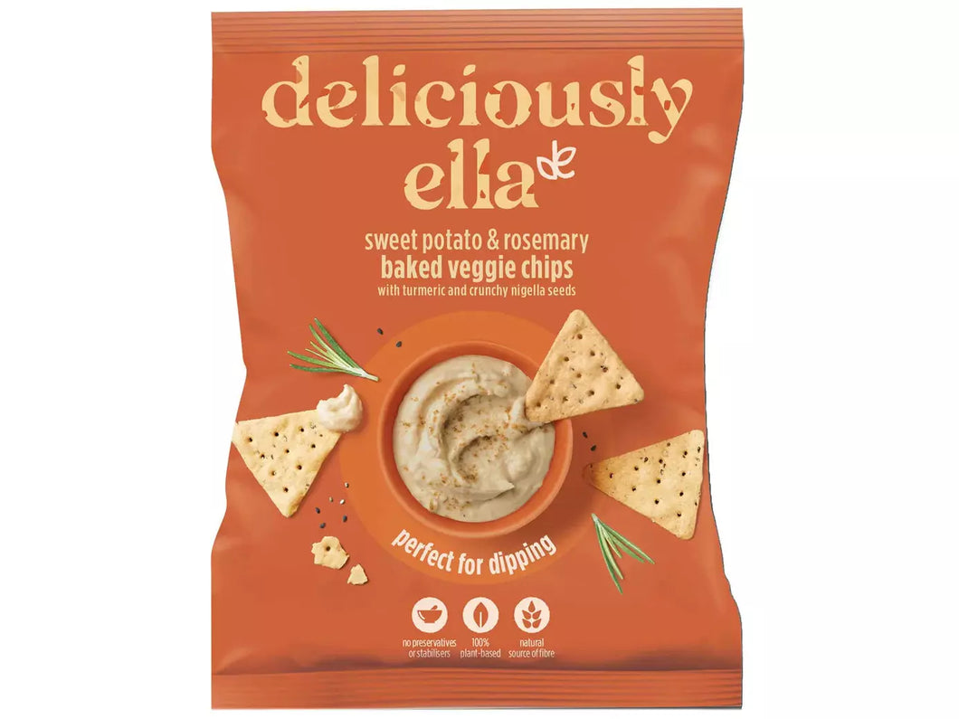 Deliciously Ella, Baked Veggie Crackers, Sweet Potato & Rosemary 100g