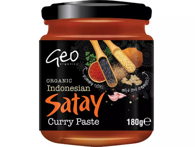 Geo Organics Indonesian Satay Curry Paste 180g Meats & Eats