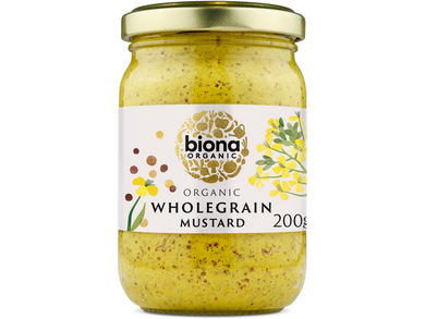 Biona Organic Wholegrain Mustard 200g Meats & Eats
