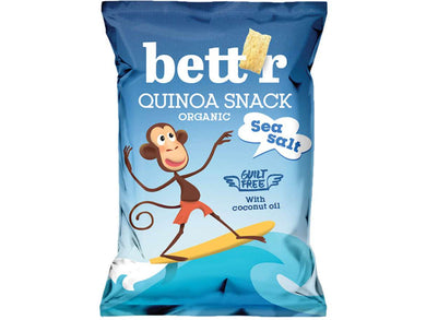 Bett'r Organic Sea Salt Quinoa Snack 50g Meats & Eats