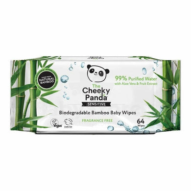 Cheeky Panda - Bamboo Baby Wipes x64 Meats & Eats