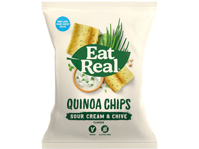Eat Real Quinoa Chips Sour Cream & Chive 30g Meats & Eats