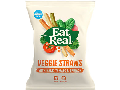 Eat Real Veggie Straws with Kale, Tomato & Spinach 45g Meats & Eats