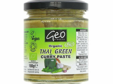 Geo Organic Thai Green Curry Paste - 180g - Meats And Eats