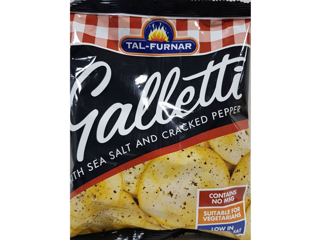 Galletti with Sea Salt & Cracked Pepper - Tal-Furnar 70g