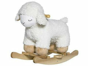 Laasrith Rocking Toy, Sheep, White, Polyester - Meats And Eats
