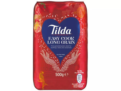 Tilda Easy Cook Long Grain Rice 500g Meats & Eats