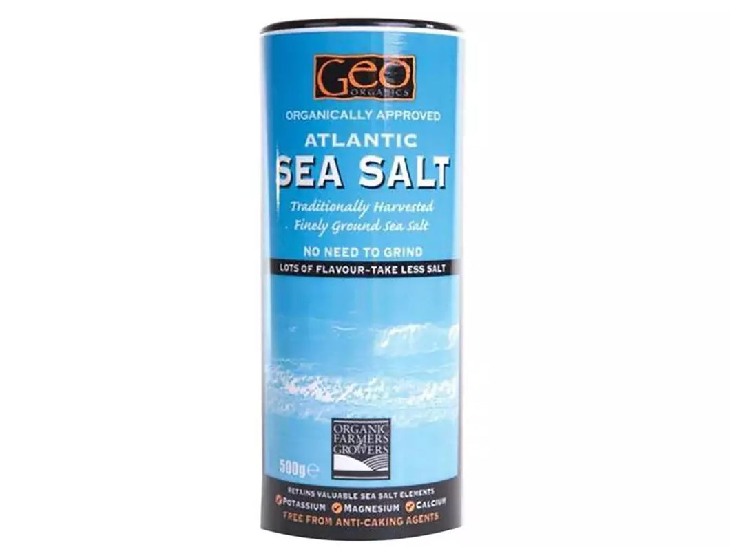 Geo Organics Atlantic Fine Ground Sea Salt 500g