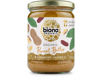 Biona Peanut Butter Smooth Unsalted 500g Meats & Eats