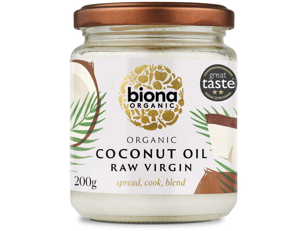 Biona Organic Raw Virgin Coconut Oil 200g Meats & Eats