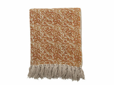 Cianna Throw, Brown, Recycled Cotton Meats & Eats