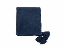Load image into Gallery viewer, Genet Throw, Blue, Recycled Cotton Meats &amp; Eats
